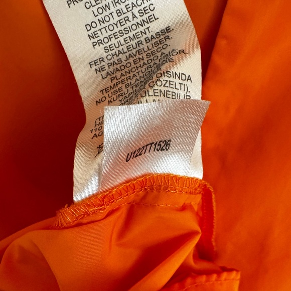 Tibi Italian Sporty Nylon Sleeveless Balloon Dress in Orange Size 10 - Picture 13 of 17